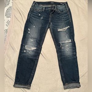 Silver Ankle Jeans